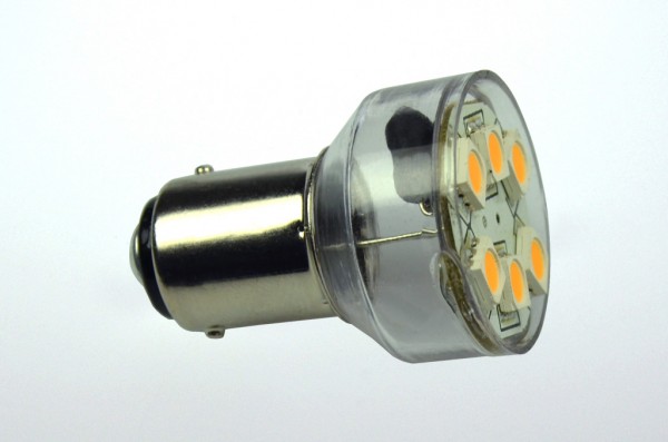 Green Power LED Spot, 6xSMD 5050 3000K BA15d 100 Lumen 1 Watt 12V DC-kompatibel