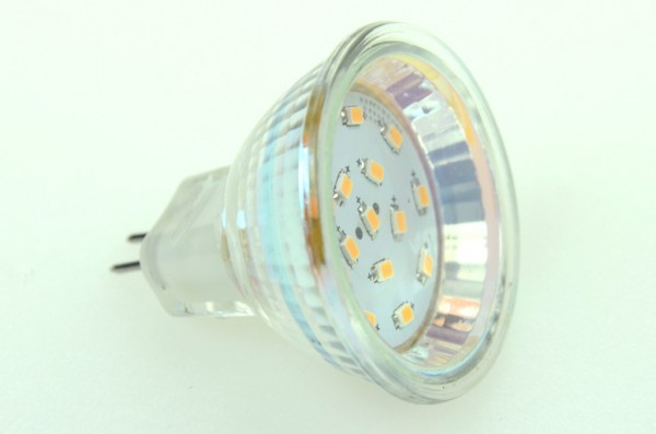 Green Power LED Spot MR11, 15xSMD 2216 2700K GU4 115 Lumen 1,5 Watt 12V DC-kompatibel