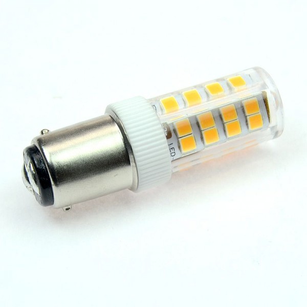 Green Power LED Tubular, 52x SMD warmweiss B15D 300 Lumen 3 Watt 230V DC-kompatibel