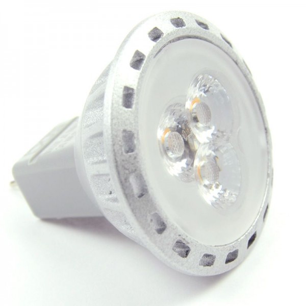 Green Power LED Spot MR11, 3xSMD 2835 4000K GU4 210 Lumen 2,5 Watt 12V DC-kompatibel