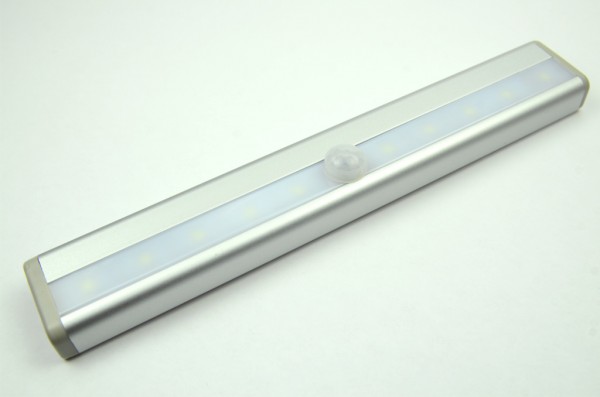 Green Power LED Lichtleiste mit Bewegungsmelder kaltweiss 30 Lm. 1W 3-6VV DC-kompatibel