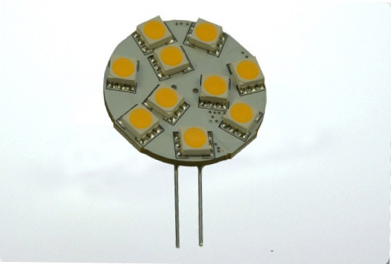 Green Power LED Modul, 10xSMD 5050 warmweiss G4 160 Lumen 1,7 Watt 12V DC-kompatibel