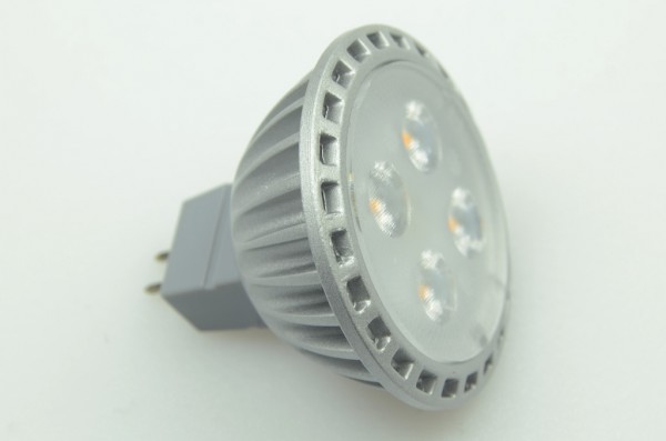 Green Power LED Spot MR16, 4xSMD 2835 2700K GU5.3 350 Lumen 5 Watt 12V DC-kompatibel