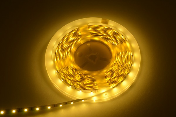 Green Power LED Lichtband, 60x SMD3528/m, amber/gelb, unbeschichtet gelb/amber 4,8W 12V DC-kompatibe