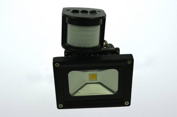 Green Power LED Flutlichtstrahler F Serie mit Bewegungsmelder warmweiss 600 Lm. 10W 230V