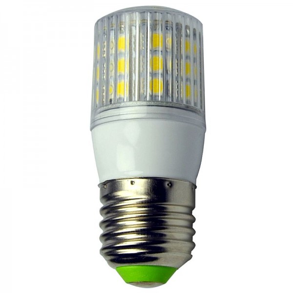 Green Power LED Tubular, 24x SMD 2700K E27 330 Lumen 4 Watt 12V DC-kompatibel