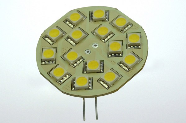 Green Power LED Modul, 15xSMD 5050 kaltweiss G4 275 Lumen 2,2 Watt 12V DC-kompatibel
