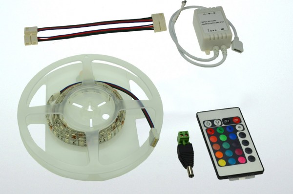 Green Power LED Lichtband, 60x SMD5050/m, RGB, Silikonverguss RGB 420/RGB Lm. 11,5W 12V DC-kompatib
