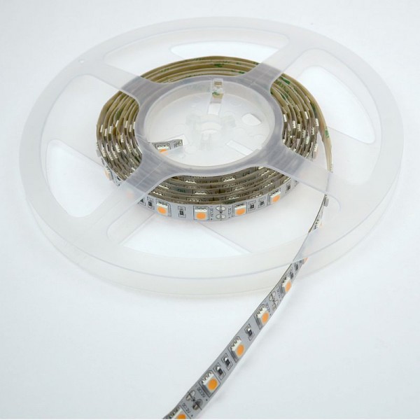 Green Power LED Lichtband, 60x SMD5050/m, extra warm, unbeschichtet warmweiss 840 Lm. 11,5W 12V DC-