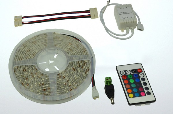Green Power LED Lichtband, 30x SMD5050/m, RGB, Silikonverguss RGB 1050/RGB Lm. 28,5W 12V DC-kompati