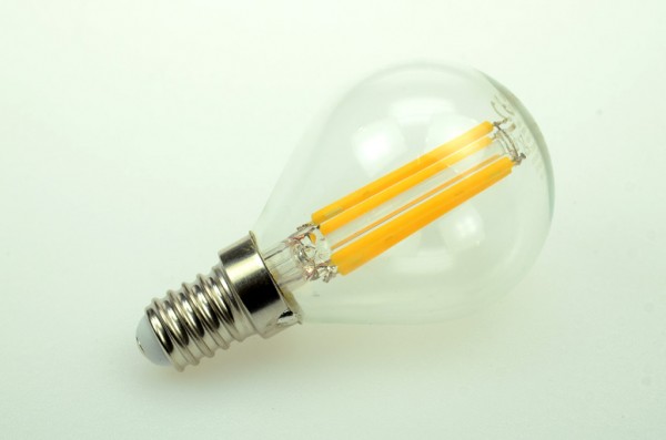 Green Power LED Tropfenlampe, 4x Filament warmweiss E14 400 Lumen 4 Watt 230V